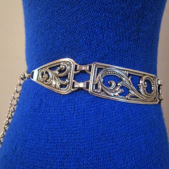 Statement Silvery Metal Belt